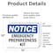 Signmission Emergency Preparedness Kit, 14 in W x Rectangle, Vinyl Decal OS-2PACK-NS-D-1014-L-11883 - alternate 6